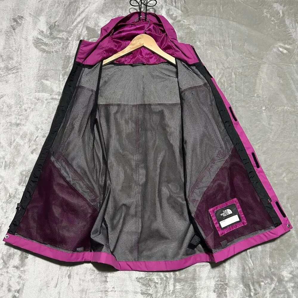 The North Face DryVent Hooded Jacket Youth‎ Size L 14/16 Purple Waterproof Lined